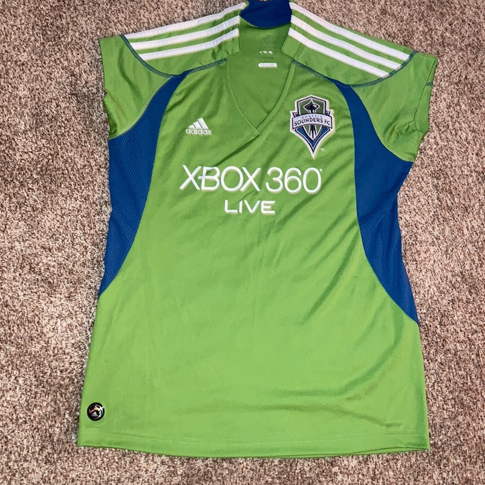 Seattle Sounders FC women’s jersey.
